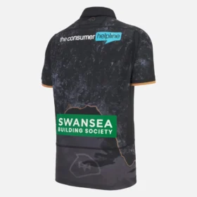 Camisas réplica da equipa da casa dos Ospreys 2025/26