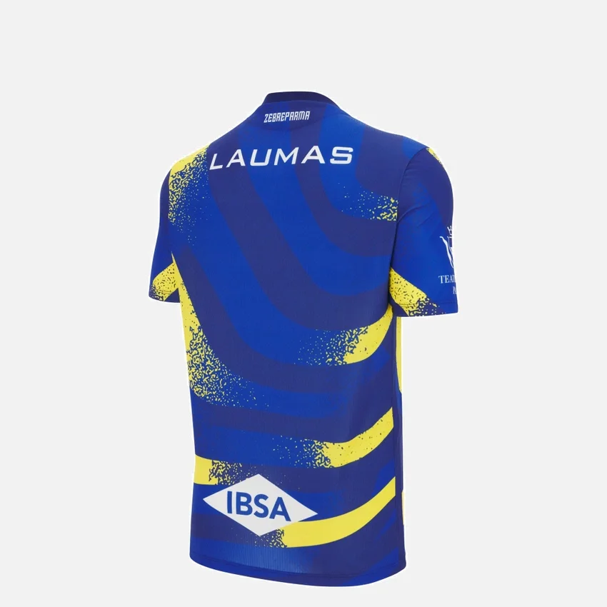 Camisas réplica de casa júnior do Zebre Parma 2025/26 Camisas réplica de casa júnior do Zebre Parma 2025/26