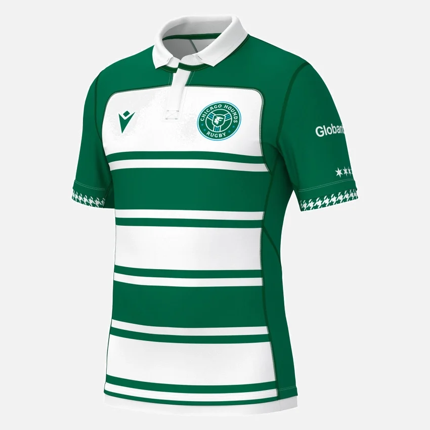 Camisas réplica de jogo em casa dos Chicago Hounds 2024/25 para adultos Camisas réplica de jogo em casa dos Chicago Hounds 2024/25 para adultos