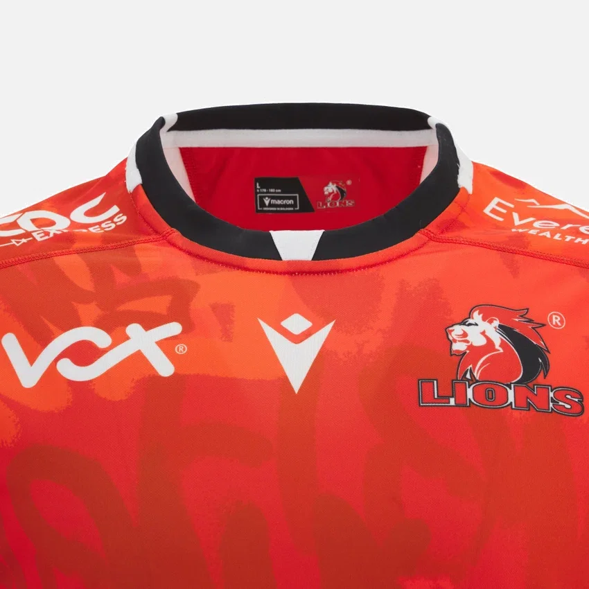 Camisas réplica em poliéster para adulto Lions Rugby 2025/26 Camisas réplica em poliéster para adulto Lions Rugby 2025/26