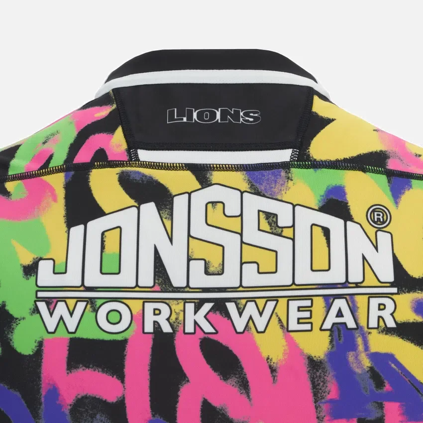 Camisas réplica em poliéster para adultos Lions Rugby 2025/26 (jogo fora) Camisas réplica em poliéster para adultos Lions Rugby 2025/26 (jogo fora)