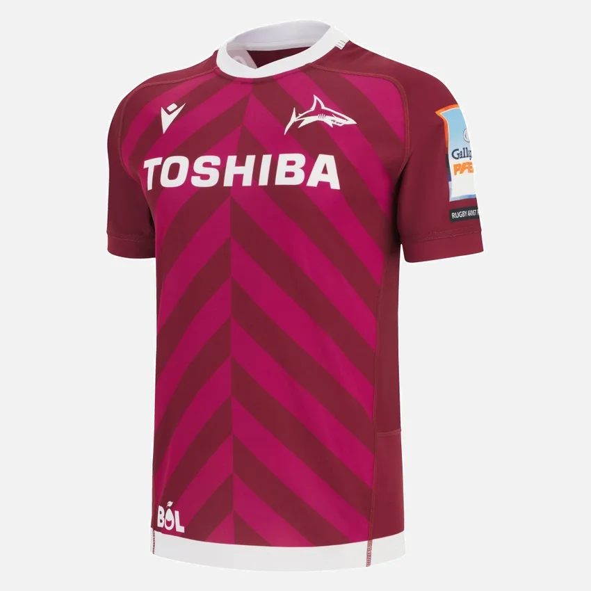 Camisas réplica fora de casa dos Sale Sharks 2025/26 Camisas réplica fora de casa dos Sale Sharks 2025/26