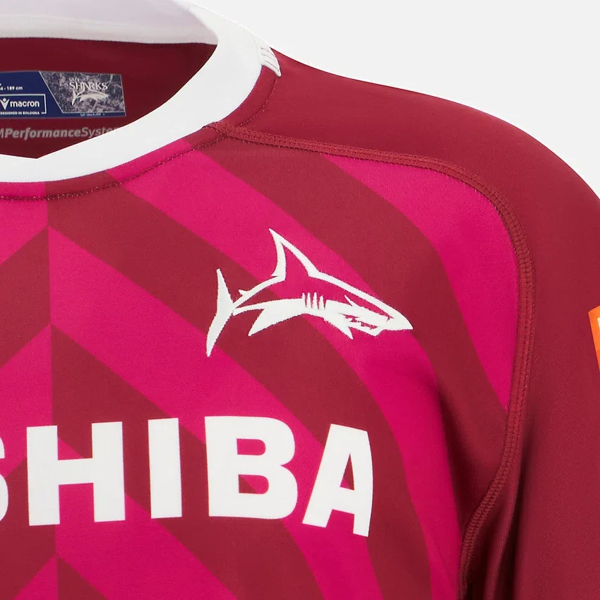 Camisas réplica fora de casa dos Sale Sharks 2025/26 Camisas réplica fora de casa dos Sale Sharks 2025/26