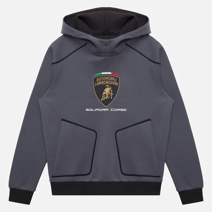 Camisola com capuz para criança Automobili Lamborghini Squadra Corse Camisola com capuz para criança Automobili Lamborghini Squadra Corse