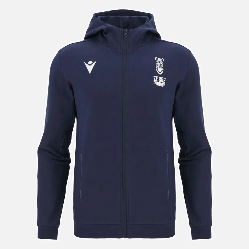Camisola com fecho completo para adulto Zebre Parma 2025/26 Camisola com fecho completo para adulto Zebre Parma 2025/26