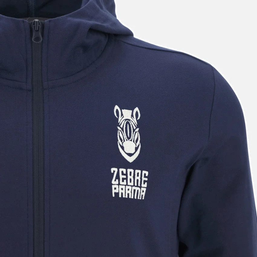 Camisola com fecho completo para adulto Zebre Parma 2025/26 Camisola com fecho completo para adulto Zebre Parma 2025/26