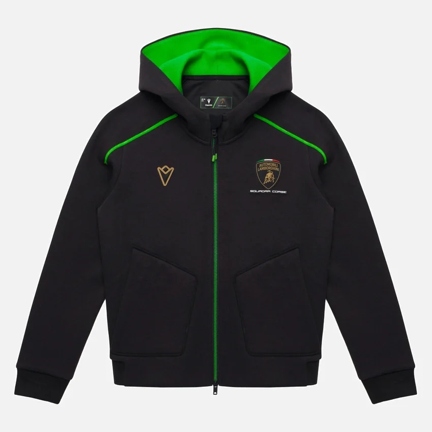 Camisola com fecho completo para criança da Automobili Lamborghini Squadra Corse Camisola com fecho completo para criança da Automobili Lamborghini Squadra Corse