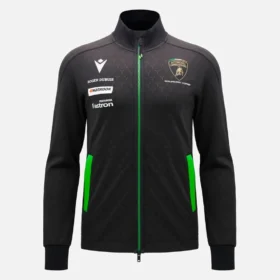 Camisola com fecho completo para homem da Automobili Lamborghini Squadra Corse Camisola com fecho completo para homem da Automobili Lamborghini Squadra Corse