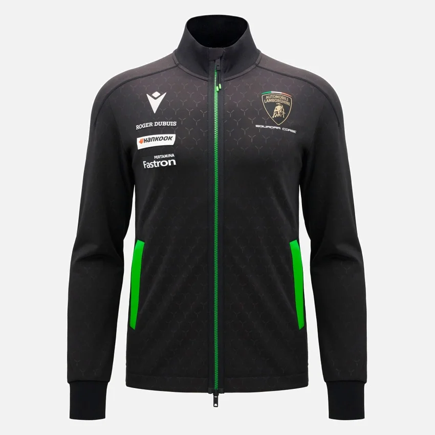 Camisola com fecho completo para homem da Automobili Lamborghini Squadra Corse Camisola com fecho completo para homem da Automobili Lamborghini Squadra Corse