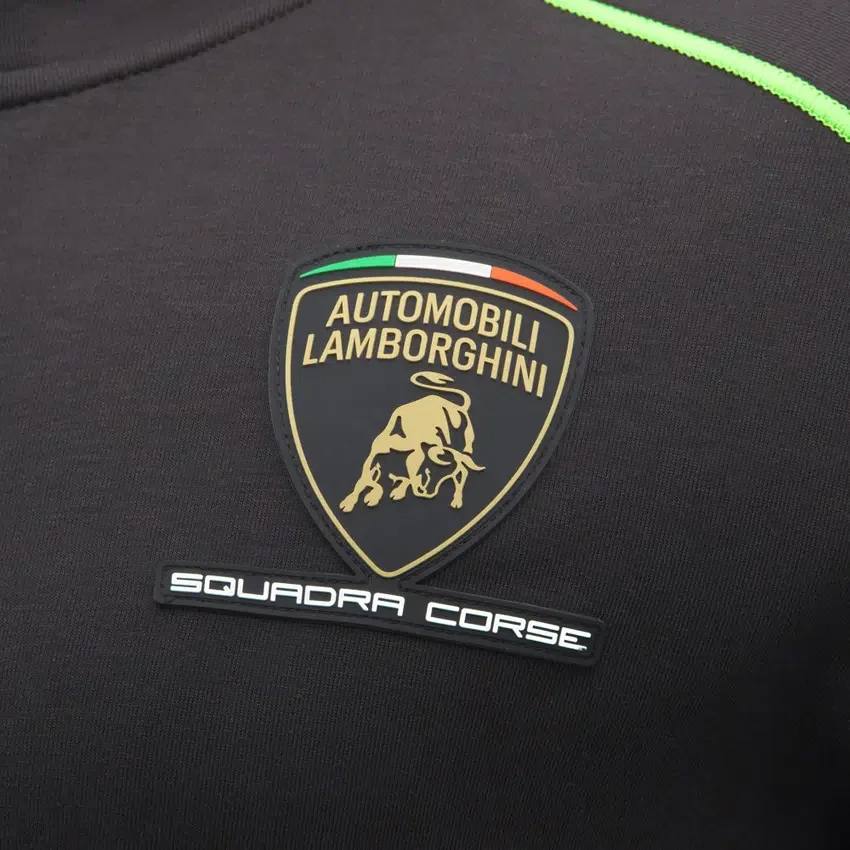 Camisola com fecho completo para homem da Automobili Lamborghini Squadra Corse Camisola com fecho completo para homem da Automobili Lamborghini Squadra Corse