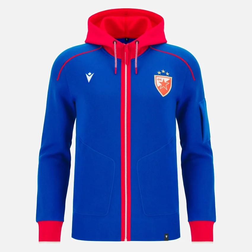 Camisola de algodão para adulto Red Star Belgrade 2025/26 Camisola de algodão para adulto Red Star Belgrade 2025/26