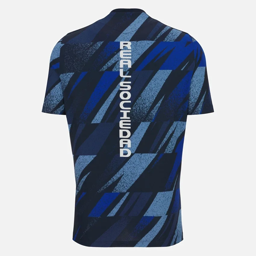 Camisola de aquecimento para adultos da Real Sociedad 2025/26 Camisola de aquecimento para adultos da Real Sociedad 2025/26
