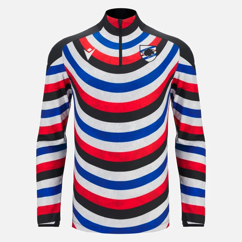 Camisola de aquecimento para adultos U.C. Sampdoria 2025/26 Tops Camisola de aquecimento para adultos U.C. Sampdoria 2025/26 Tops