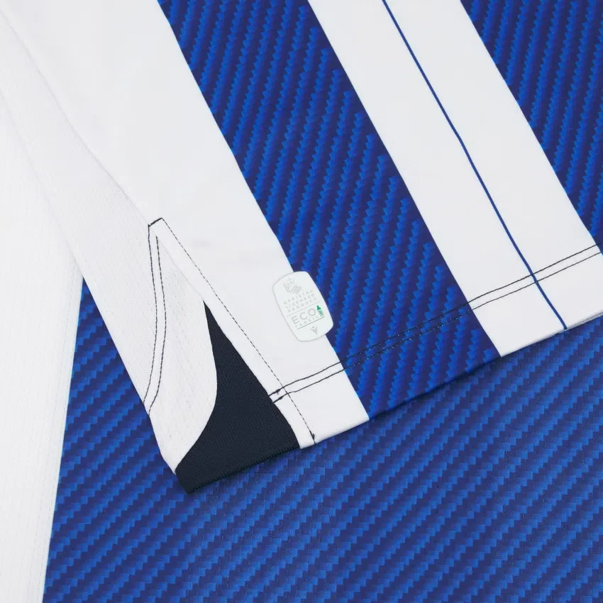 Camisola de jogo em casa com manguitos largos para adulto da Real Sociedad 2025/26 Camisola de jogo em casa com manguitos largos para adulto da Real Sociedad 2025/26