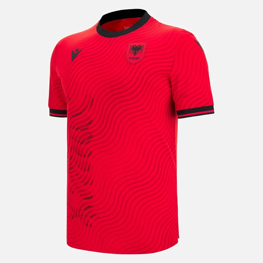 Camisola de jogo em casa da Seleção Nacional da Albânia FSHF 2026/27 para adultos Camisola de jogo em casa da Seleção Nacional da Albânia FSHF 2026/27 para adultos