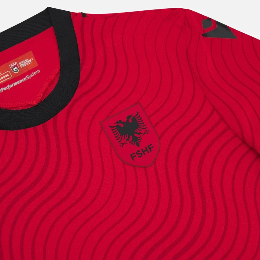 Camisola de jogo em casa da Seleção Nacional da Albânia FSHF 2026/27 para adultos Camisola de jogo em casa da Seleção Nacional da Albânia FSHF 2026/27 para adultos