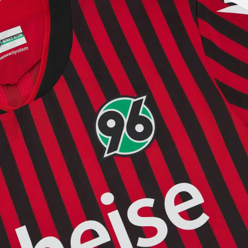 Camisola de jogo em casa do Hannover 96 2025/26 para juniores Camisola de jogo em casa do Hannover 96 2025/26 para juniores