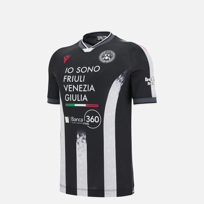 Camisola de jogo em casa júnior do Udinese Calcio 2025/26 Camisola de jogo em casa júnior do Udinese Calcio 2025/26