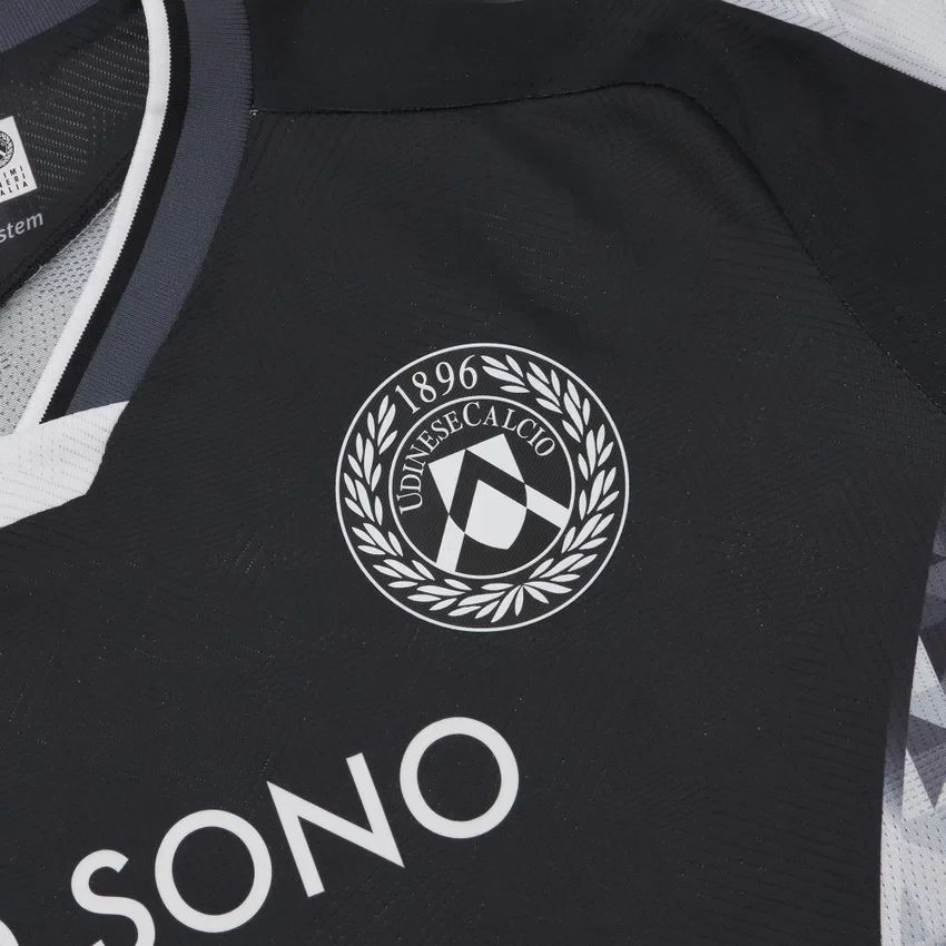 Camisola de jogo em casa júnior do Udinese Calcio 2025/26 Camisola de jogo em casa júnior do Udinese Calcio 2025/26