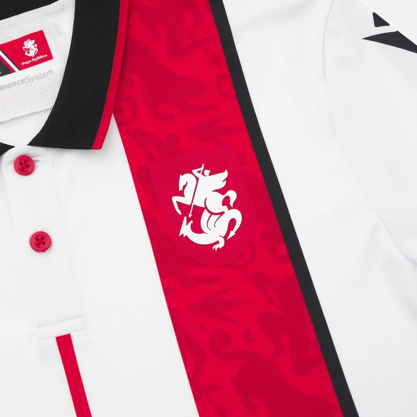 Camisola de jogo em casa para adultos da Federação Georgiana de Futebol 2025/26 Camisola de jogo em casa para adultos da Federação Georgiana de Futebol 2025/26