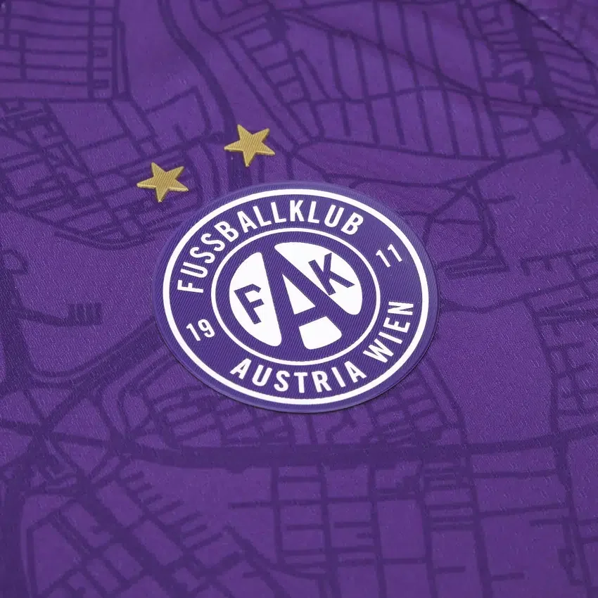 Camisola de jogo em casa para adultos do FK Austria Wien 2025/26 Camisola de jogo em casa para adultos do FK Austria Wien 2025/26