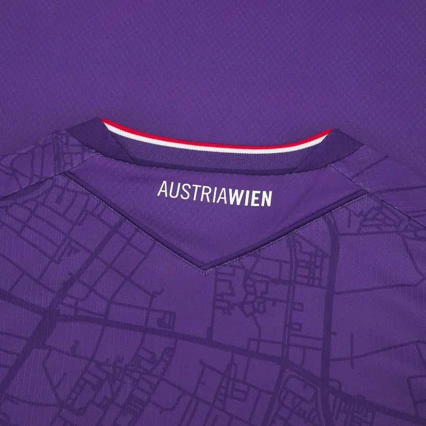 Camisola de jogo em casa para adultos do FK Austria Wien 2025/26 Camisola de jogo em casa para adultos do FK Austria Wien 2025/26