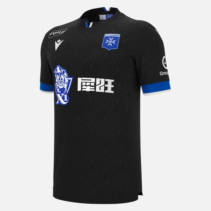 Camisola de jogo fora de casa do Auxerre 2025/26 para adultos Camisola de jogo fora de casa do Auxerre 2025/26 para adultos