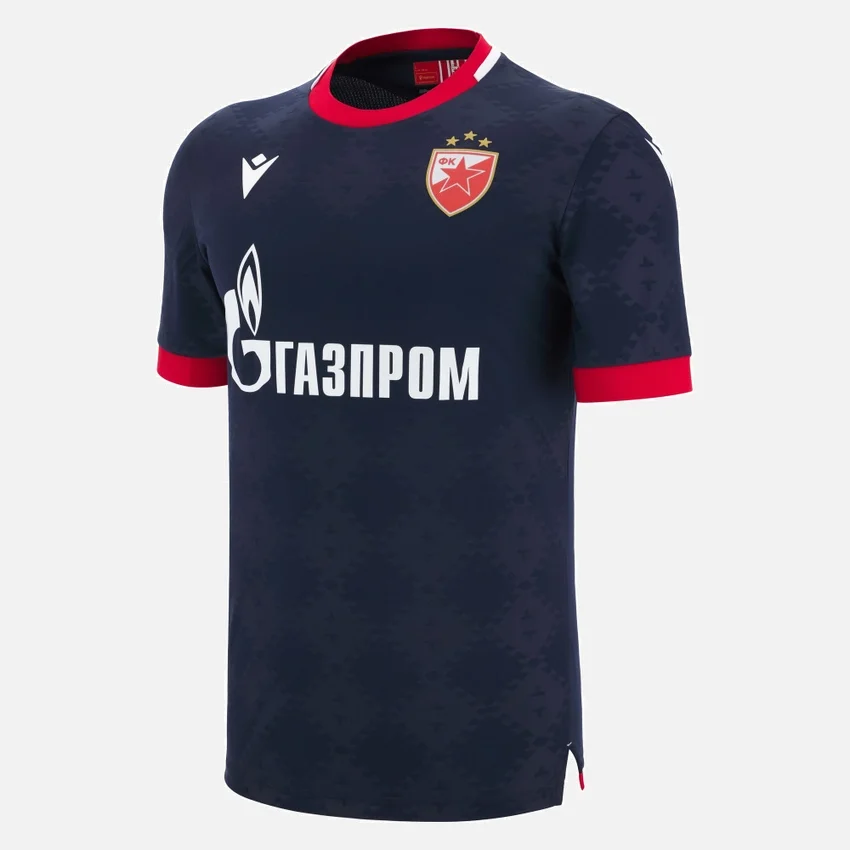 Camisola de jogo fora de casa do Red Star Belgrado 2025/26 para adultos Camisola de jogo fora de casa do Red Star Belgrado 2025/26 para adultos