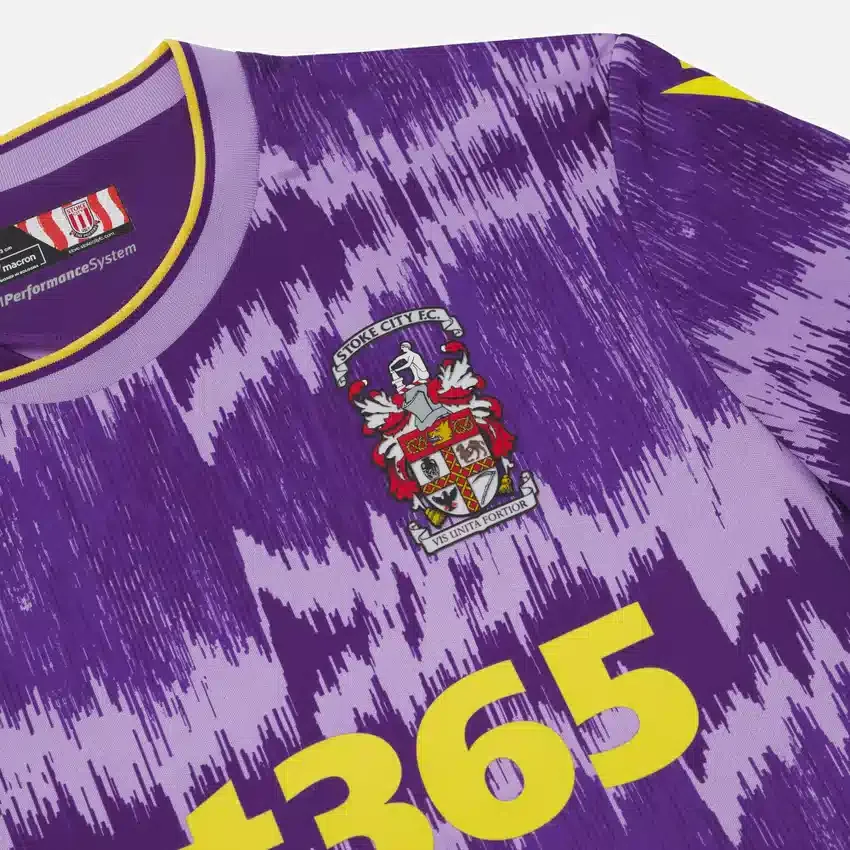 Camisola de jogo fora de casa do Stoke City FC 2025/26 para adultos Camisola de jogo fora de casa do Stoke City FC 2025/26 para adultos