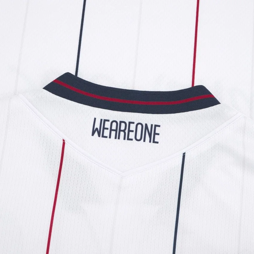 Camisola de jogo fora de casa júnior do Bologna FC 1909 2025/26 Camisola de jogo fora de casa júnior do Bologna FC 1909 2025/26