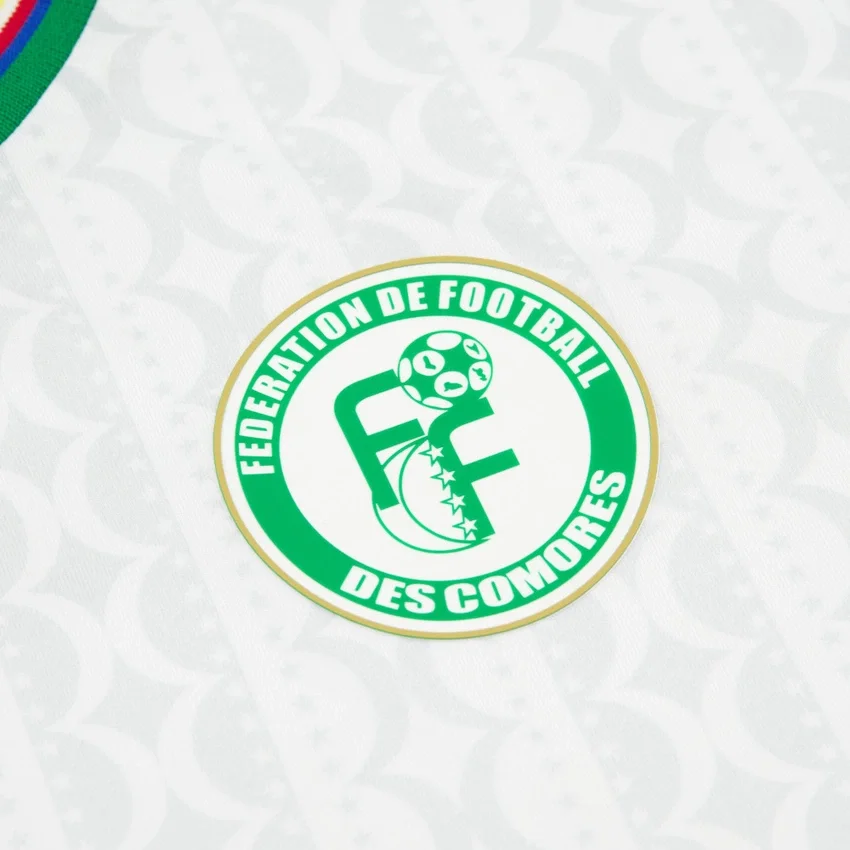 Camisola de jogo fora de casa para adultos da Federazione Calcistica Isole Comore 2025/26 Camisola de jogo fora de casa para adultos da Federazione Calcistica Isole Comore 2025/26
