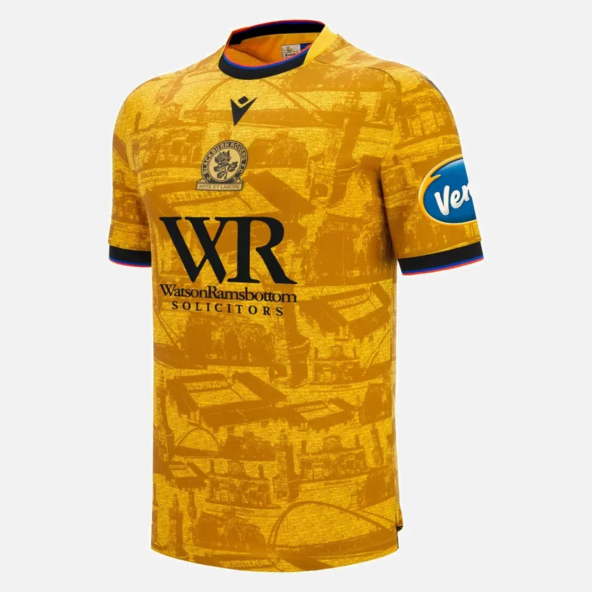 Camisola de jogo fora de casa para adultos do Blackburn Rovers FC 2025/26 Camisola de jogo fora de casa para adultos do Blackburn Rovers FC 2025/26