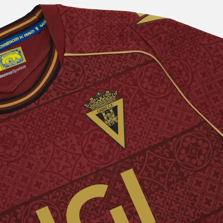Camisola de jogo fora de casa para adultos do Cádiz CF 2025/26 Camisola de jogo fora de casa para adultos do Cádiz CF 2025/26