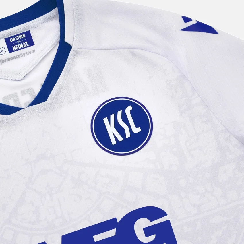 Camisola de jogo fora de casa para adultos do Karlsruher SC 2025/26 Camisola de jogo fora de casa para adultos do Karlsruher SC 2025/26