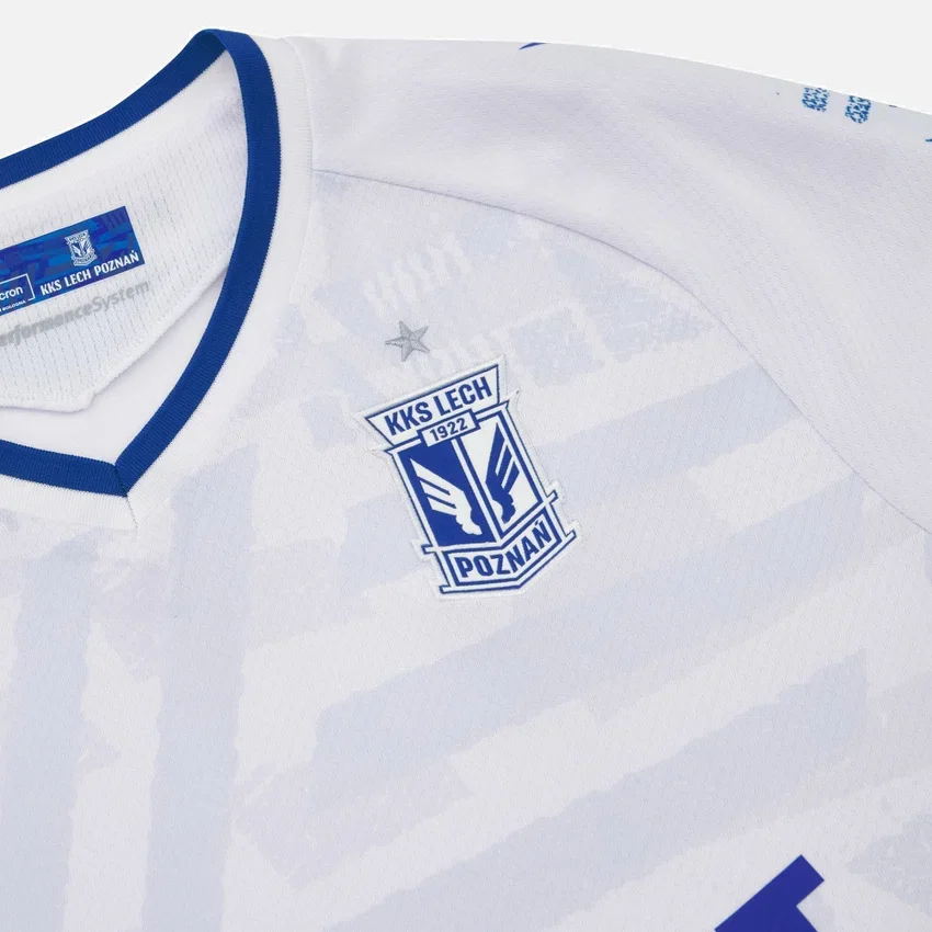 Camisola de jogo fora de casa para adultos do Lech Poznan 2025/26 Camisola de jogo fora de casa para adultos do Lech Poznan 2025/26