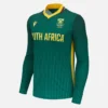 Camisola de jogo ODI de manguitos compridos da Cricket South Africa 2025/26 Camisola de jogo ODI de manguitos compridos da Cricket South Africa 2025/26
