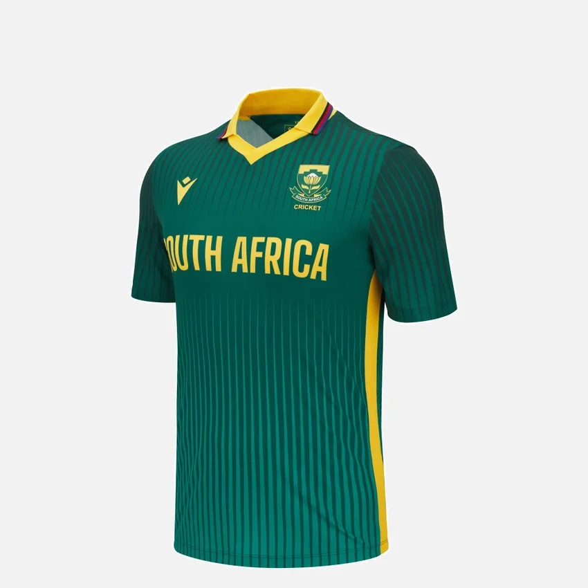 Camisola de jogo ODI para criança da Cricket South Africa 2025/26 Camisola de jogo ODI para criança da Cricket South Africa 2025/26