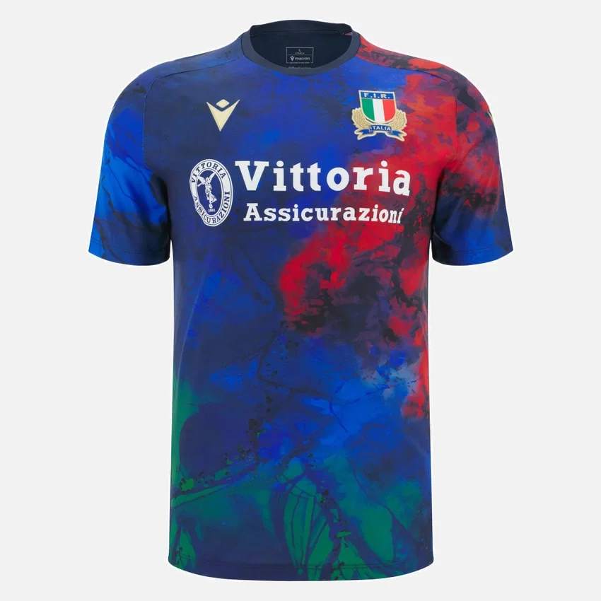 Camisola de treino para adultos Italia Rugby 2025/26 Camisola de treino para adultos Italia Rugby 2025/26