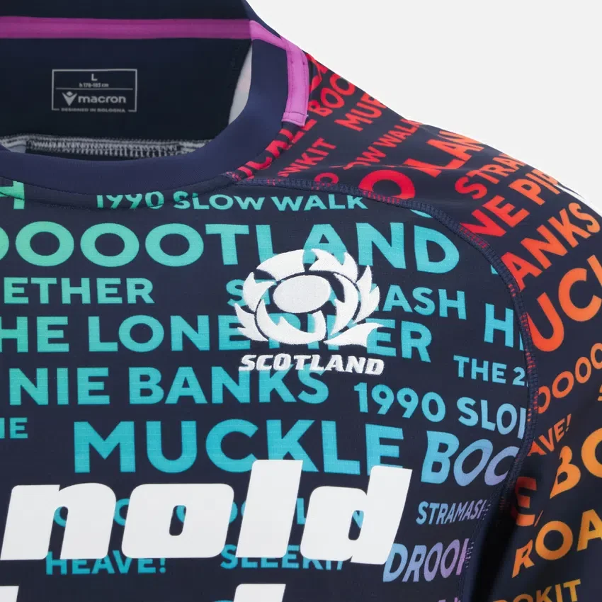 Camisola de treino Scottish Rugby 2025/26 Words Camisola de treino Scottish Rugby 2025/26 Words