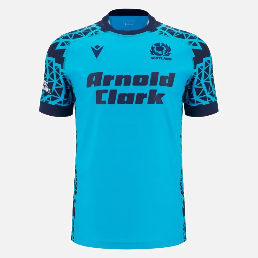 Camisola de treino Sky da Seleção Escocesa de Râguebi 2025/26 Camisola de treino Sky da Seleção Escocesa de Râguebi 2025/26