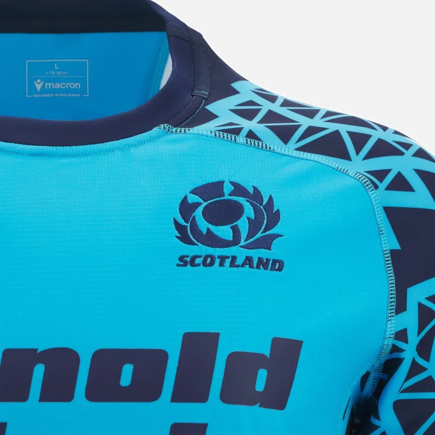 Camisola de treino Sky da Seleção Escocesa de Râguebi 2025/26 Camisola de treino Sky da Seleção Escocesa de Râguebi 2025/26
