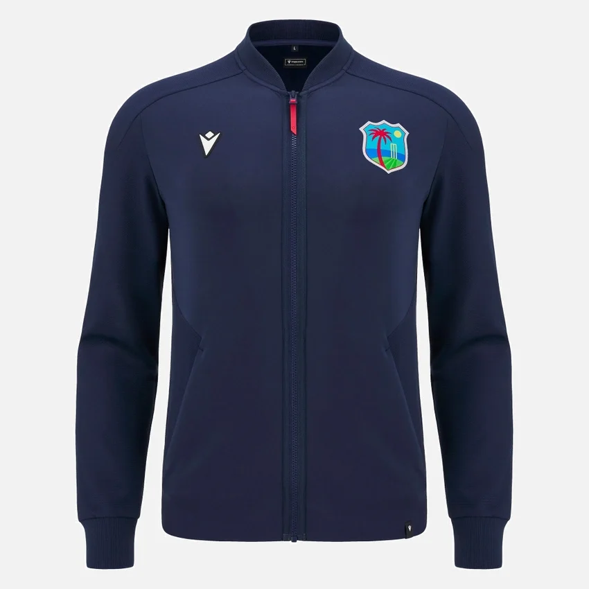 Camisola de viagem com fecho completo para adultos West Indies Cricket 2025/26 Camisola de viagem com fecho completo para adultos West Indies Cricket 2025/26