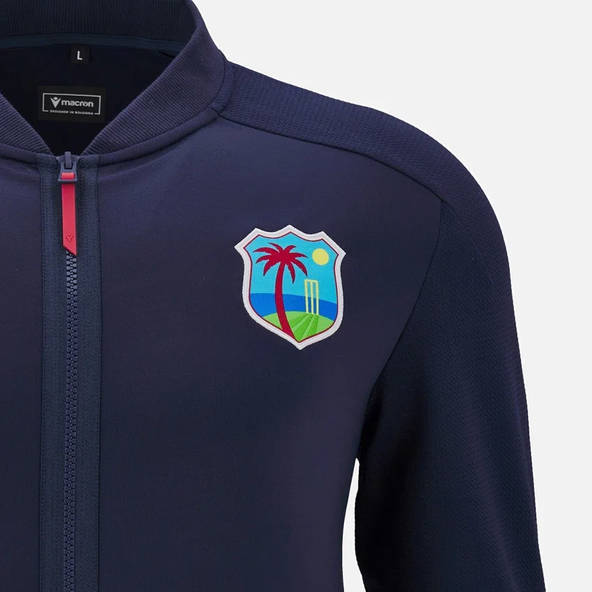 Camisola de viagem com fecho completo para adultos West Indies Cricket 2025/26 Camisola de viagem com fecho completo para adultos West Indies Cricket 2025/26
