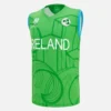 Camisola sem mangas com capuz da Seleção de Críquete da Irlanda para o T-20 do Campeonato do Mundo de 2026
