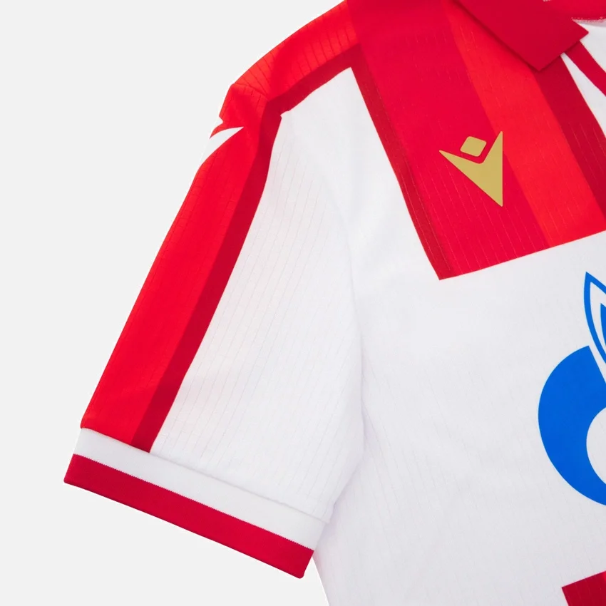 Camisolas de jogo em casa do Red Star Belgrado 2025/26 para adultos Camisolas de jogo em casa do Red Star Belgrado 2025/26 para adultos