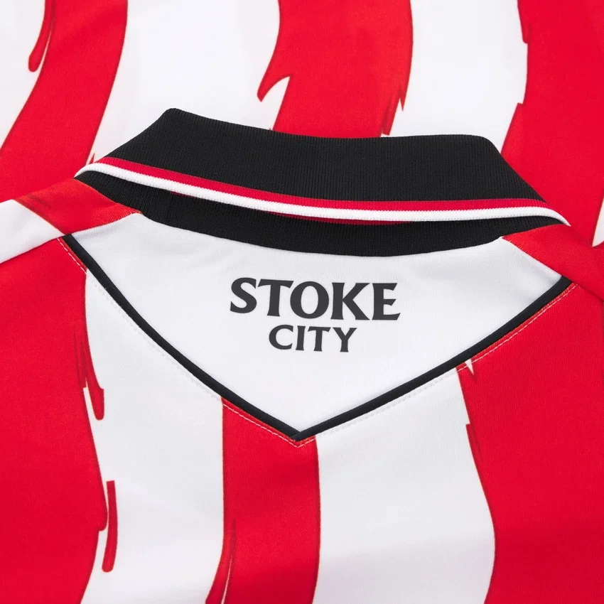 Camisolas de jogo em casa para adultos do Stoke City FC 2025/26 Camisolas de jogo em casa para adultos do Stoke City FC 2025/26