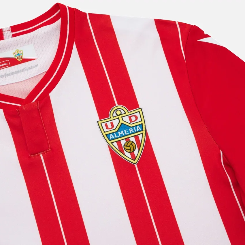 Camisolas de jogo em casa para adultos do UD Almeria 2025/26 Camisolas de jogo em casa para adultos do UD Almeria 2025/26
