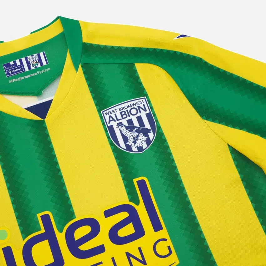 Camisolas de jogo fora de casa do West Bromwich Albion F.C. 2025/26 para adultos Camisolas de jogo fora de casa do West Bromwich Albion F.C. 2025/26 para adultos