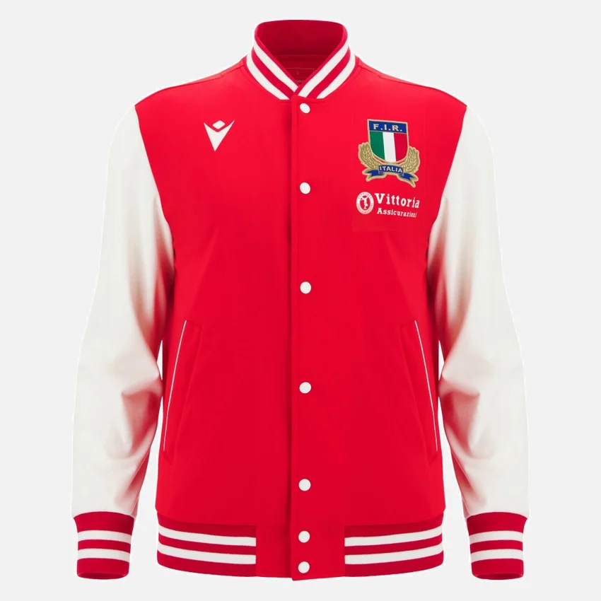 Casaco Anthem da coleção Capsule Garibaldi Italia Rugby 2025/26 para adultos Athleisure Casaco Anthem da coleção Capsule Garibaldi Italia Rugby 2025/26 para adultos Athleisure
