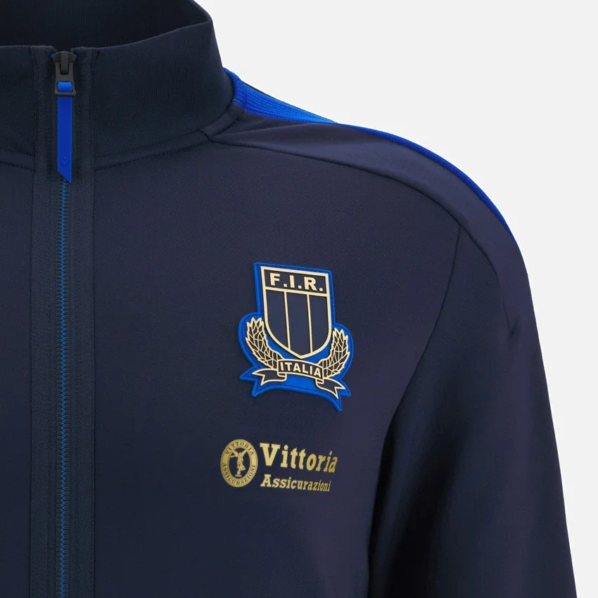Casaco Anthem para adultos Italia Rugby 2025/26 Athleisure Casaco Anthem para adultos Italia Rugby 2025/26 Athleisure